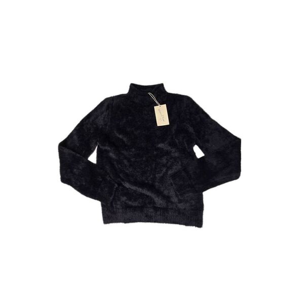 Universal Thread Black Fuzzy Mock Collared Sweater XS - Picture 1 of 3